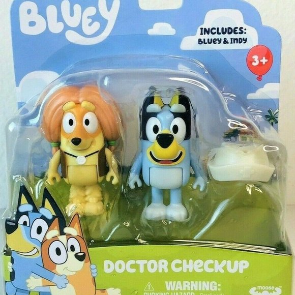 Bluey & Indy Doctor Checkup Figure 2-Pack - Picture 1 of 1